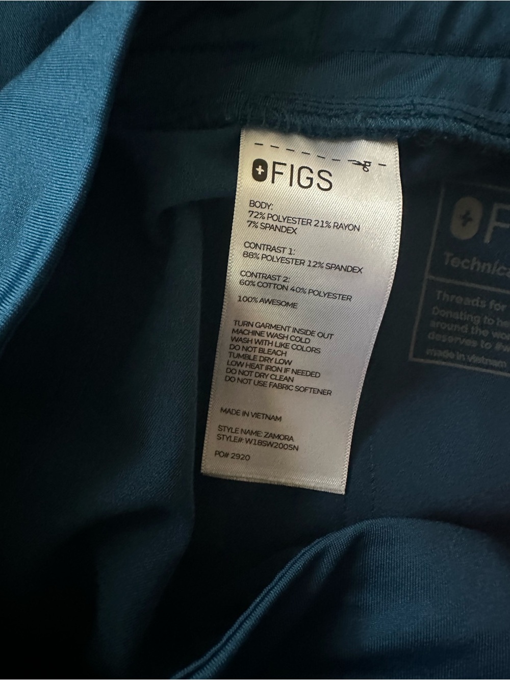 Figs Deep Reef Scrub Set Small - Picture 12 of 12